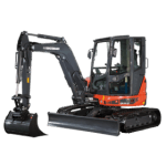 ES 50 ZT Peso 5150 Kg (Canopy) 5250 kg (Cabina) Cadenas goma Potenc. motor 46.0 Hp Prof. Excavac. 3600 mm