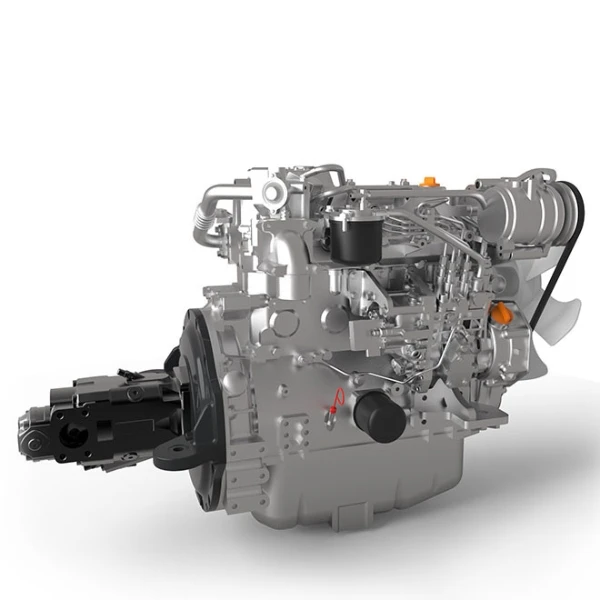 Motor Kubota Stage V de la minicargadora Eurocomach 19SK con sistema eficiente de emisiones.