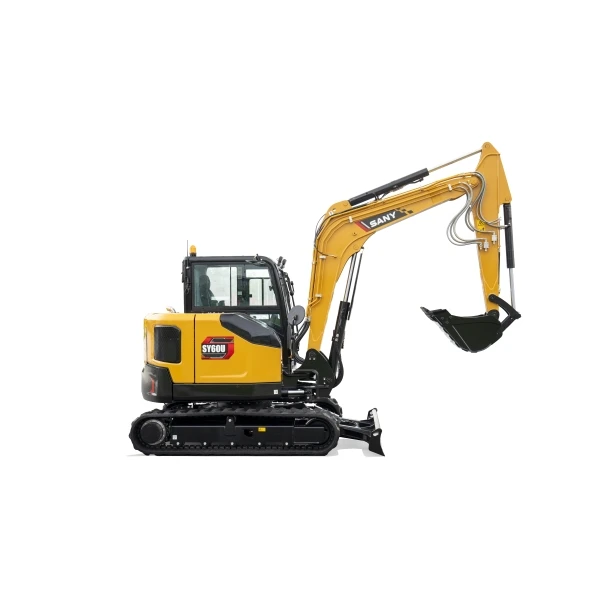 Miniexcavadora profesional SANY SY60U equipada con brazo de alta precisión.