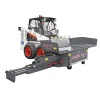 CAMS Pavijet MG7 acoplada a minicargadora como pavimentadora de asfalto compacta.
