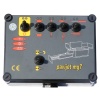 Mando radiocontrol de la CAMS Pavijet MG7 para controlar la mini asfaltadora.