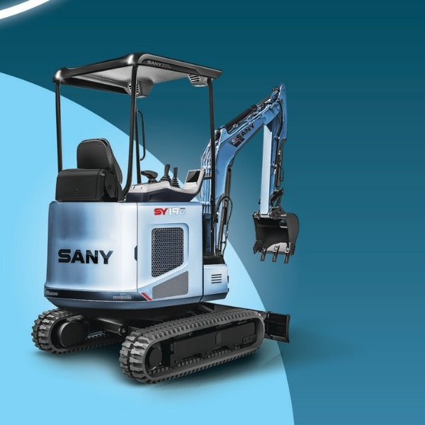 Excavadora Eléctrica SANY SY19E Vista Trasera.