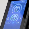 Pantalla digital de control de la mini excavadora eléctrica SANY SY19E SY19E2 con indicador de batería y temperatura.